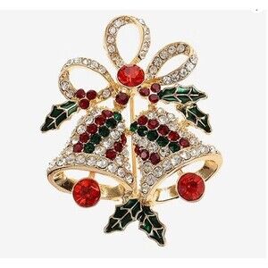 Monet Jewelry Multi Color Glass Bell Pin